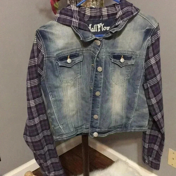 Wallflower xl Jean jacket hooded b2 - Picture 2 of 5